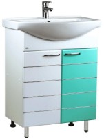 Шкаф с умывальником Mashtab Modern 2 Basic 11415 White/Green 65cm