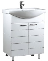 Шкаф с умывальником Mashtab Modern 2 Basic 11624 White 75cm