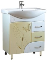Шкаф с умывальником Mashtab Stuff 3 Basic 11418 White/Beige 65cm