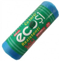 Saci pentru gunoi Ecoși 60L 15pcs Blue