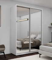 Dulap cu uşi glisante Nex Home Mirror 160x60x240cm White (NX-00001732)