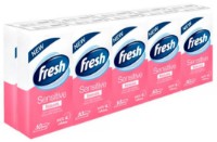 Бумажные салфетки Fresh Sensitive 10x10pcs