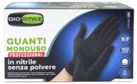 Mănuși de unică folosință GioStyle Black 7 S (51559) 100pcs