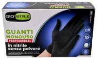 Mănuși de unică folosință GioStyle Black 9 L (51561) 100pcs