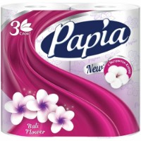 Туалетная бумага Papia Balinese Flower 4pcs White (5058574/5064989)