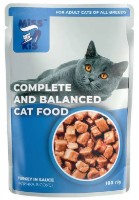 Hrană umedă pentru pisici Miss Kis Adult Turkey in Sauce 24x100g