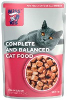 Hrană umedă pentru pisici Miss Kis Adult Veal in Sauce 24x100g