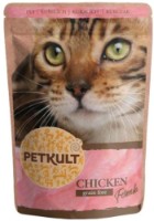 Hrană umedă pentru pisici Petkult Adult Cat Chicken 100g