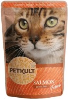 Hrană umedă pentru pisici Petkult Adult Cat Salmon 100g