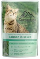 Hrană umedă pentru pisici Carpathian Pet Food Adult Salmon in Sauce 24x100g