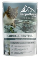 Hrană umedă pentru pisici Carpathian Pet Food Hairball Control Duck in Jelly 24x80g