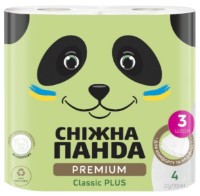 Hârtie igienica Снежная Панда Premium Classic Plus 3 plies 4 rolls
