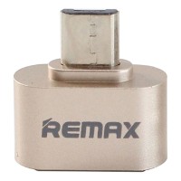 USB Кабель Remax Micro OTG USB Adapter Gold