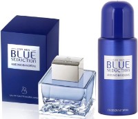 Parfum pentru el Antonio Banderas Blue Seduction EDT 100ml + Deo Spray 150ml