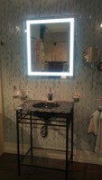 Oglindă baie cu iluminare LED O'Virro Alexa 100x120