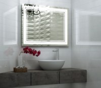 Oglindă baie cu iluminare LED O'Virro Bella 80x100