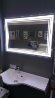 Oglindă baie cu iluminare LED O'Virro Bella 80x100