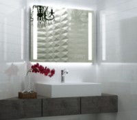 Oglindă baie cu iluminare LED O'Virro Delia 100x120