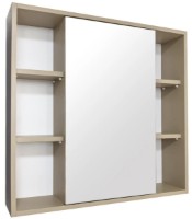 Шкаф с зеркалом Mashtab Marbela 11857 800x155x730mm Beige Matte