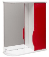 Шкаф с зеркалом Mashtab Print 9780 600x200x720mm White/Red