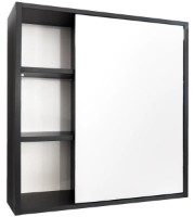 Шкаф с зеркалом Mashtab Toledo 11859 800x155x730mm Black Matte