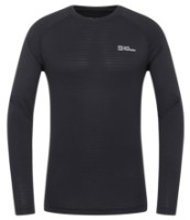 Мужская термокофта Jack Wolfskin Infinite Warm Ls M Black, s.S