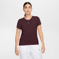 Tricou de dame Nike W Nsw Nk Chll Knt Md Crp Burgundy Crush/Sail, s.M