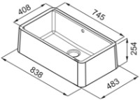 Кухонная мойка Elleci Globe 910 Bianco (LGG91068BTP) фото №2 — интернет-магазин Desire.md