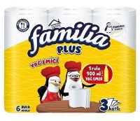 Prosoape de hirtie Familia Plus 3 straturi 6 role