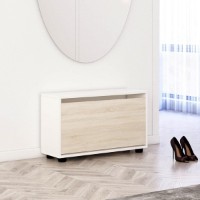 Rafturi pentru pantofi Mobildor-Lux Leo 80x27x47 White/Oak Sonoma (00013505)