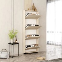 Rafturi pentru pantofi Mobildor-Lux Leo Slim 100x16x164 Oak Sonoma (00012971) imaginea #2 — magazin online Desire.md