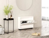Rafturi pentru pantofi Mobildor-Lux Leo Slim 100x16x47 White (00012958) imaginea #2 — magazin online Desire.md