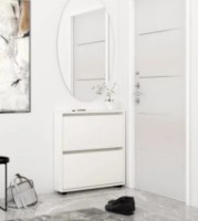 Rafturi pentru pantofi Mobildor-Lux Leo Slim 100x16x86 White (00012963)