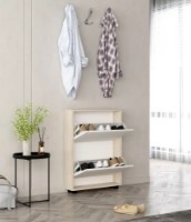 Rafturi pentru pantofi Mobildor-Lux Leo Slim 100x16x86 Oak Sonoma/White (00012962) imaginea #2 — magazin online Desire.md