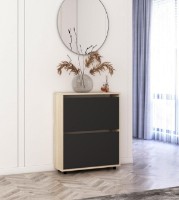 Rafturi pentru pantofi Mobildor-Lux Leo Slim 60x16x86 Oak Sonoma/Anthracite (00013589)