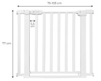 Porțile de siguranță Kinderkraft Lock Go White (KALOGO00WHT0000) imaginea #5 — magazin online Desire.md