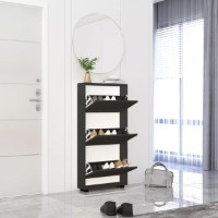 Rafturi pentru pantofi Mobildor-Lux Leo Slim 80x16x125 Anthracite (10008952) imaginea #2 — magazin online Desire.md