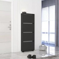 Rafturi pentru pantofi Mobildor-Lux Leo Slim 80x16x164 Anthracite (10008574) imaginea #1 — magazin online Desire.md