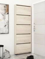 Rafturi pentru pantofi Mobildor-Lux Leo Slim 90x16x203 Oak Sonoma (10008935) imaginea #1 — magazin online Desire.md