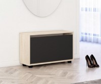 Rafturi pentru pantofi Mobildor-Lux Leo Slim 90x16x47 Oak Sonoma/Anthracite (00013645) imaginea #1 — magazin online Desire.md