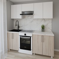 Bucătărie Smartex K1 200 White/Light Oak (30009)