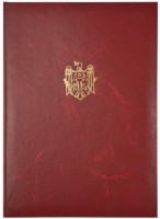 Dosar pentru semnătură cu stemă New World Burgundy (GIB0023)