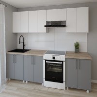 Bucătărie Smartex K1 240 White/Graphite (30020)