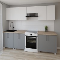 Bucătărie Smartex K1 260 White/Graphite (30026)