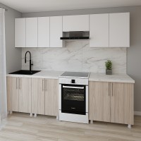 Bucătărie Smartex K1 260 White/Light Oak (30027)