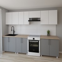 Bucătărie Smartex K1 280 White/Graphite (30032)