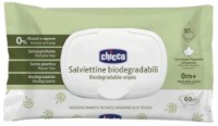 Şerveţele umede pentru copii Chicco Biodegradable 60pcs