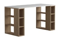 Masa de birou Trendy Colmar White/Oak 140x75x60cm GTR000990 imaginea #2 — magazin online Desire.md