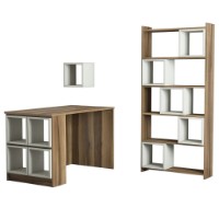 Masa de birou Trendy Cutie Walnut/Cream 120x65x75cm GTR001042 imaginea #2 — magazin online Desire.md