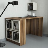 Masa de birou Trendy Cutie Walnut/Cream 120x75x65cm GTR001020 imaginea #1 — magazin online Desire.md